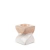 DEKORAČNÍ SVÍTNÍK RUBEN (01) 7X7X8 CM KRÉMOVÁ