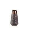 DEKORAČNÍ VÁZA MOŘENA (03) (FI) 14X26 CM HNĚDÁ