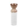 DEKORAČNÍ VÁZA ERINA (07) 13X35 CM KRÉMOVÁ