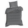 LOŽNÍ POVLEČENÍ NOVA3 140X200 CM, 1KS 70X80 CM ŠEDÁ