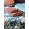 BAVLNĚNÝ RUČNÍK TERRA COLLECTION AVINION1 70X140 CM STARORUŽOVÁ