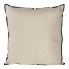 DEKORAČNÍ POVLAK NA POLŠTÁŘ LEN5 45X45 CM BÉŽOVÁ