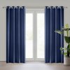 ZÁVĚS NA KROUŽCÍCH RITA 140X250 CM TMAVĚMODRÁ