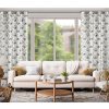 ZATEMŇOVACÍ ZÁVĚS NA KROUŽCÍCH MELISA 140X250 CM VZORORVANÁ