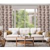 ZATEMŇOVACÍ ZÁVĚS NA KROUŽCÍCH SIMONA 140X250 CM VZOROVANÁ