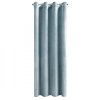 ZATEMŇOVACÍ ZÁVĚS NA KROUŽCÍCH MELANIE 140X250 CM BLEDĚMODRÁ