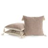 DEKORAČNÍ POVLAK NA POLŠTÁŘ BOHO 5 45X45 CM PÚDROVÁ