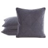 DEKORAČNÍ POVLAK NA POLŠTÁŘ CORA 45X45 CM TMAVĚŠEDÁ
