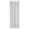DĚTSKÁ ZÁCLONA NA KROUŽCÍCH MOON 1 140X250 CM BÍLÁ