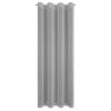 ZÁVĚS NA KROUŽCÍCH ADELA 140X250 CM ŠEDÁ