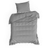 LOŽNÍ POVLEČENÍ DINA 220X200 CM, 2 KS 70X80 CM ŠEDÁ