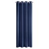 ZÁVĚS NA KROUŽCÍCH RITA 140X250 CM TMAVĚMODRÁ