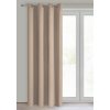 ZATEMŇOVACÍ ZÁVĚS NA KROUŽCÍCH LOGAN 135X250 CM BÉŽOVÁ