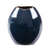 DEKORAČNÍ VÁZA AMORA 22X12X25 CM TMAVĚMODRÁ