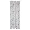 ZÁCLONA NA KROUŽCÍCH BESSY 140X250 CM VZOROVANÁ