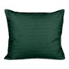 poszewka satyna bawelna cizgili dark green 70x80