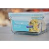 glasslock pojemnik duo prostokatny blekit 670ml