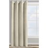 ZATEMŇOVACÍ ZÁVĚS NA KROUŽCÍCH ROSA 140X250 CM BÉŽOVÁ