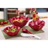 mel rose zestaw salatkowy kpl 6szt czerwony