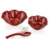 mel rose zestaw salatkowy kpl 6szt czerwony