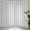 ZÁCLONA NA KROUŽCÍCH SABINE 290X250 CM BÍLÁ