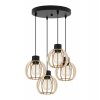 lampa wiszaca na podsufitce zyrandol drewniany led timber
