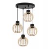 lampa wiszaca na podsufitce zyrandol drewniany led timber