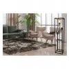 lampa podlogowa nowoczesna metalowa czarna w stylu loftowym stojaca novalja cage