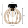 lampa sufitowa spot drewniany rustykalny timber led e27
