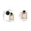 nowoczesna lampa scienna kinkiet drewniany led timber