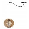 regulowana lampa wiszaca timber w stylu rustykalnym