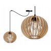 regulowana lampa wiszaca timber w stylu rustykalnym