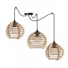 lampa wiszaca typu pajak drewniane klosze spider timber