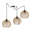 lampa wiszaca typu pajak drewniane klosze spider timber