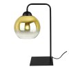 nowoczesna lampa stolowa nocna zloty klosz 15 cm bergen gold