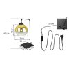 nowoczesna lampa stolowa nocna zloty klosz 15 cm bergen gold