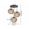 drewniana regulowana lampa wiszaca timber w stylu rustykalnym