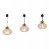 nowoczesna lampa wiszaca timber klosz drewniany