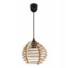 lampa wiszaca z drewanianym kloszem timber