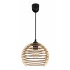 lampa wiszaca z drewanianym kloszem timber