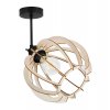 nowoczesna lampa sufitowa timber drewniany klosz