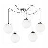 nowoczesna lampa sufitowa florence z regulacja typu spider male kule 15cm