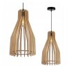 lampa timber wiszaca designerska z drewnianym kloszem