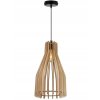 lampa timber wiszaca designerska z drewnianym kloszem