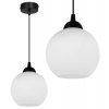 nowoczesna regulowana lampa wiszaca kulisty klosz