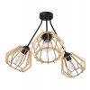 nowoczesna lampa wiszaca trio timber drewniane klosze