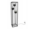 lampa podlogowa nowoczesna stojaca w stylu loftowym czarna metalowa roma cage