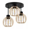 lampa wiszaca nowoczesna na podsufitce timber drewniane klosze