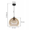 lampa wiszaca z drewanianym kloszem zyrandol timber