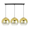 lampa sufitowa na listwie klosze zlote kule bergen gold